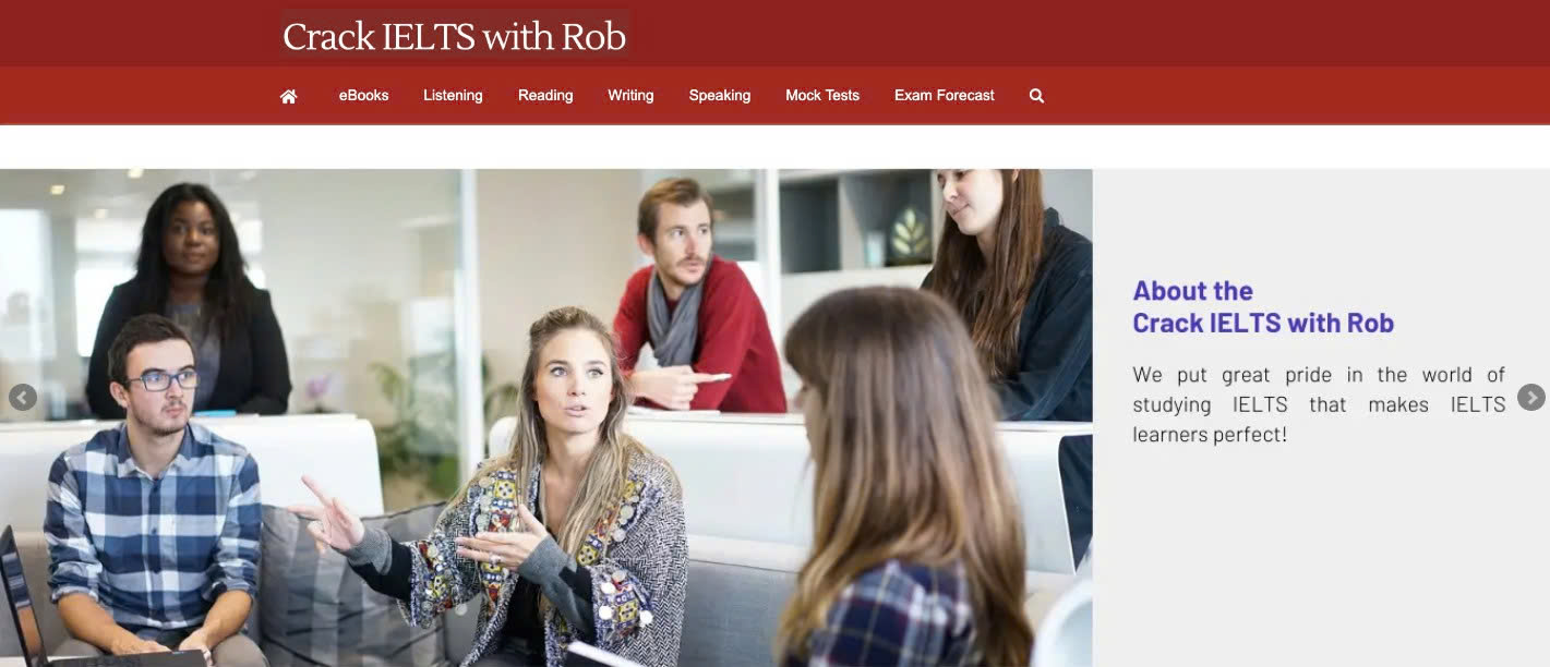Crack IELTS with Rob - Website bám sát đề thi thật và luyện thi IELTS thực chiến