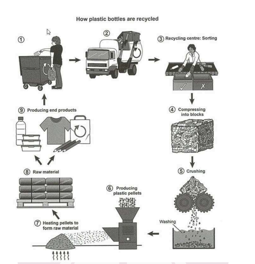 Ví dụ dạng Man-made Process trong IELTS Writing Task 1