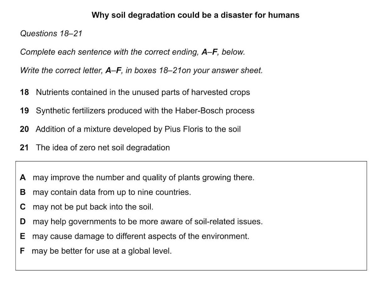 Cách làm dạng bài Matching Sentence Endings trong IELTS Reading