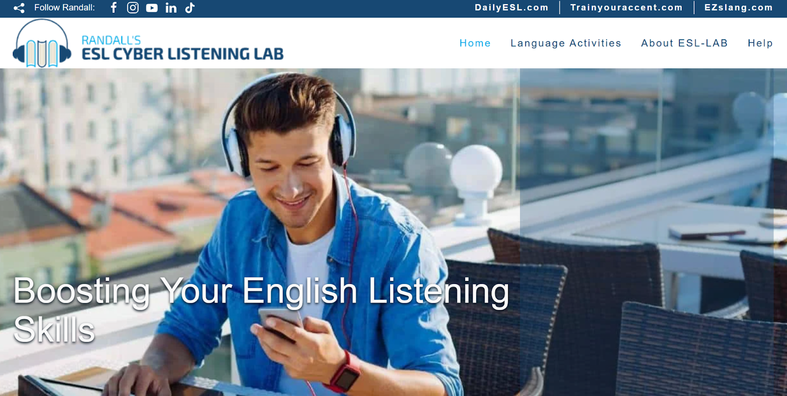 Randall’s ESL Cyber Listening Lab là nguồn luyện nghe miễn phí phù hợp với nhiều trình độ