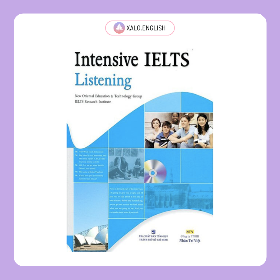 Sách Intensive IELTS Listening – tài liệu luyện nghe IELTS chuyên sâu