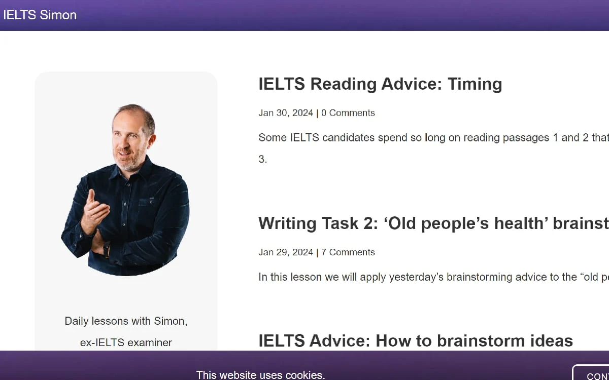 IELTS Simon là nơi chia sẻ kinh nghiệm luyện thi từ cựu giám khảo IELTS