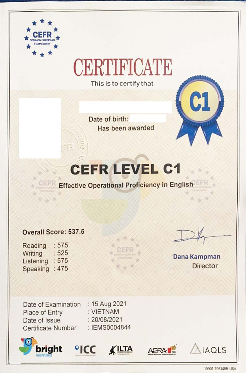 Chứng chỉ C1 tương đương bao nhiêu IELTS?