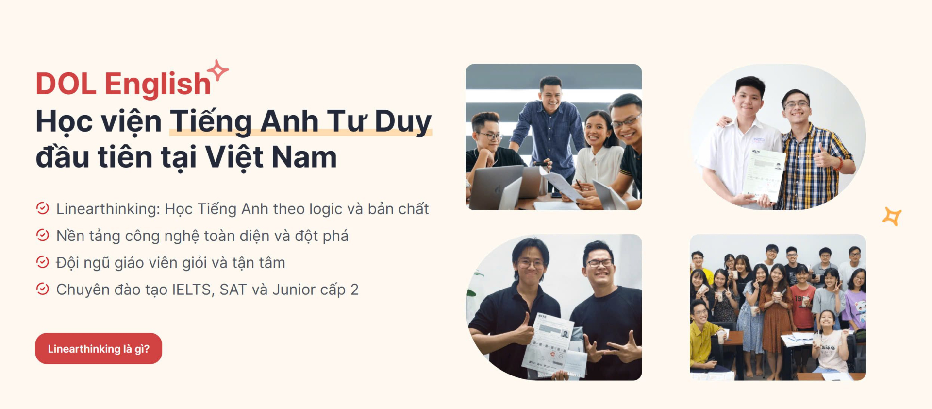 DOL là học viện Tiếng Anh tư duy đầu tiên tại Việt Nam